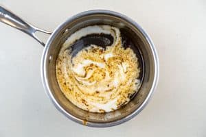 Swirling in the coconut milk