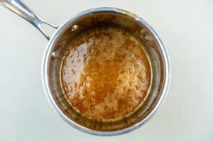 Making the honey & sugar mixture