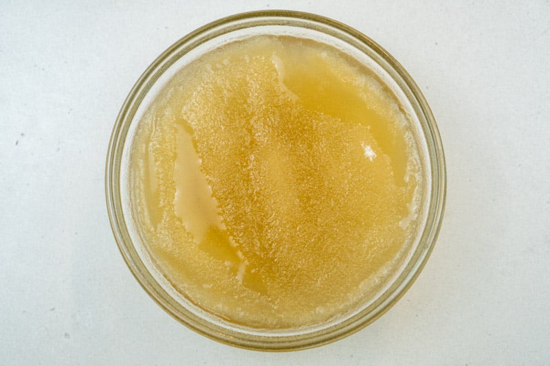 Fortifying the stock with gelatin
