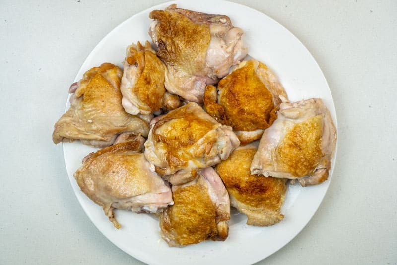 Browned chicken