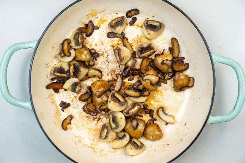 Cooked mushrooms