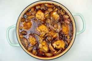 Removing from the oven