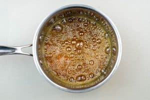 Syrup bubbling