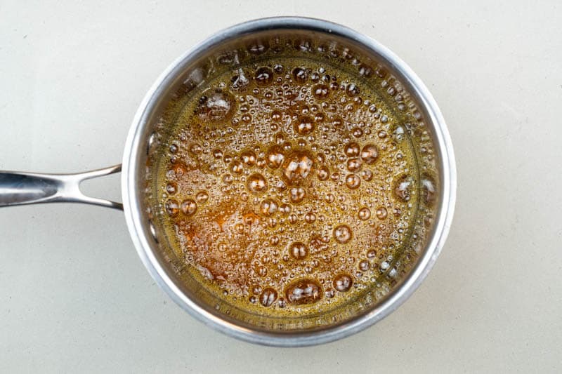Syrup bubbling