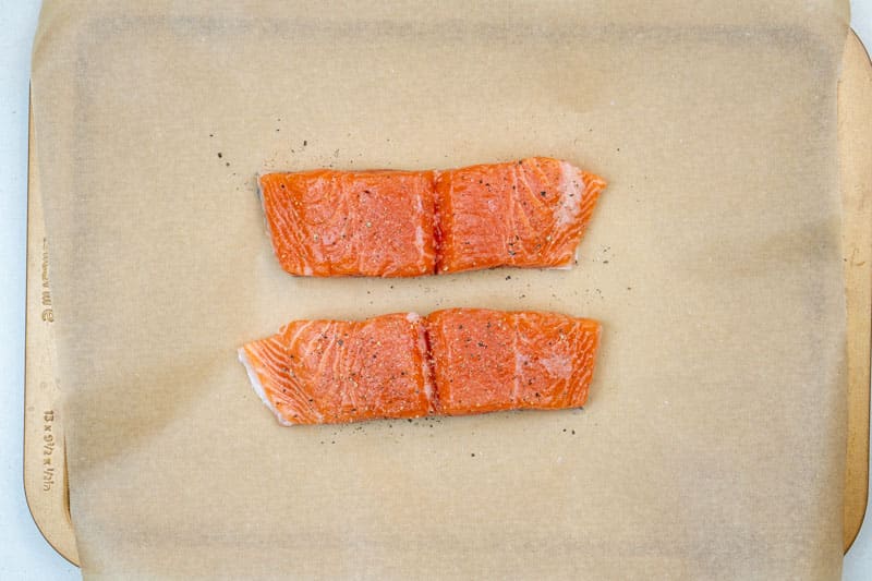 Prep the salmon