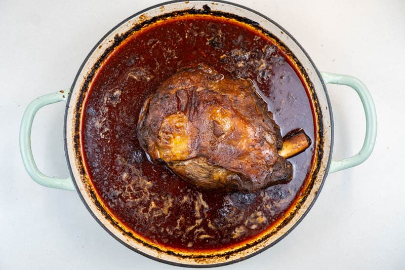 Braised lamb shoulder